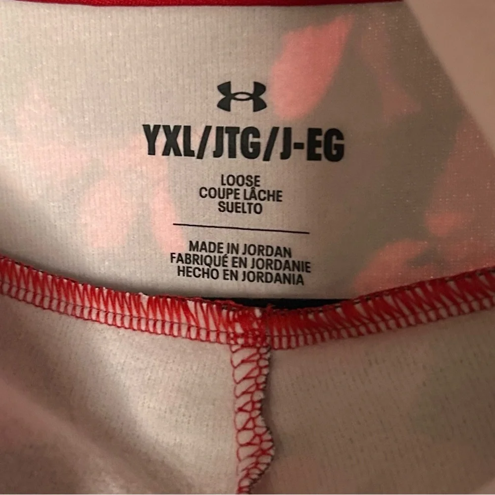 Under Armour Red and White Camo Hoodie NWT